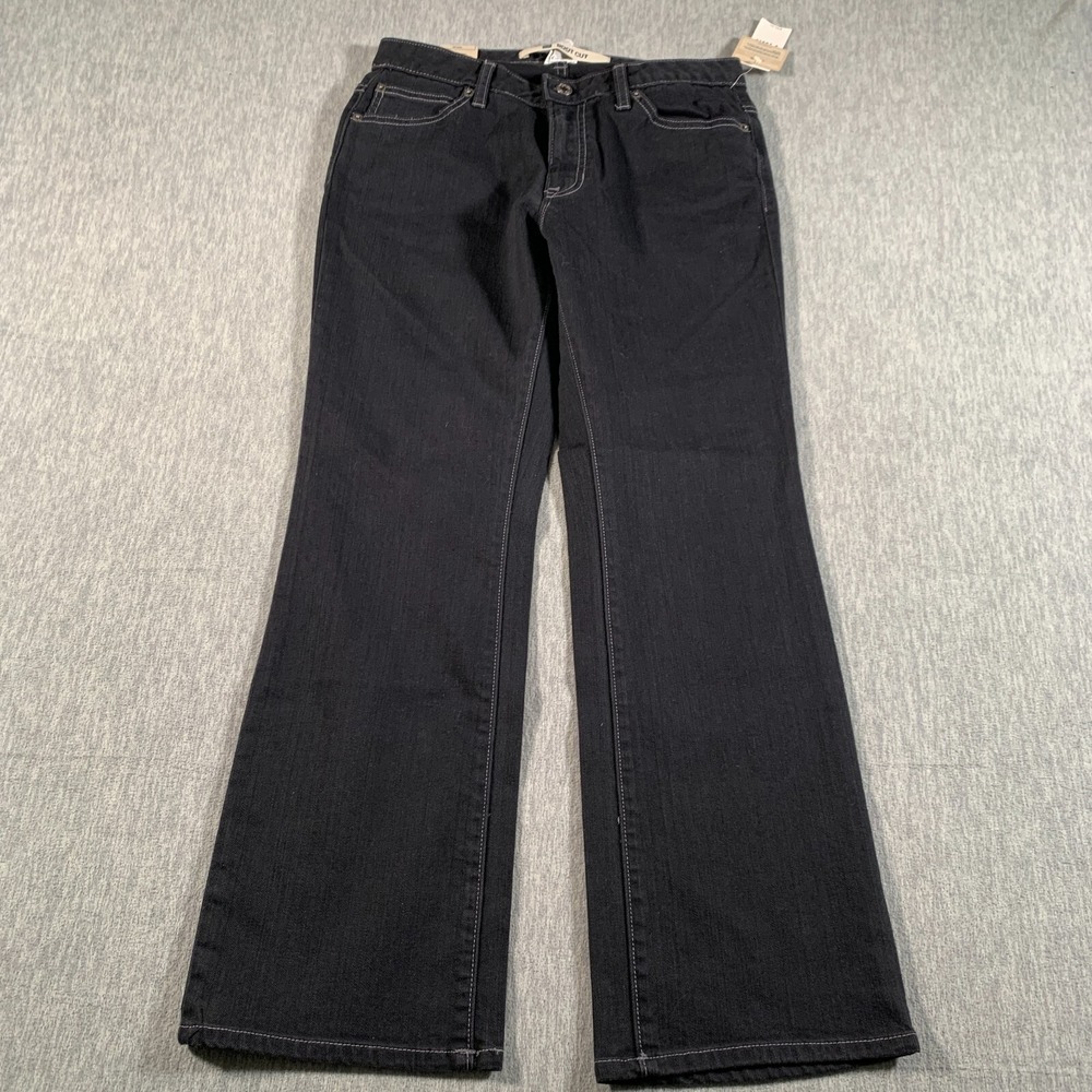 Gap Jeans‎ Womens 6 Ankle Black Bootcut Stretch Denim Mid Rise